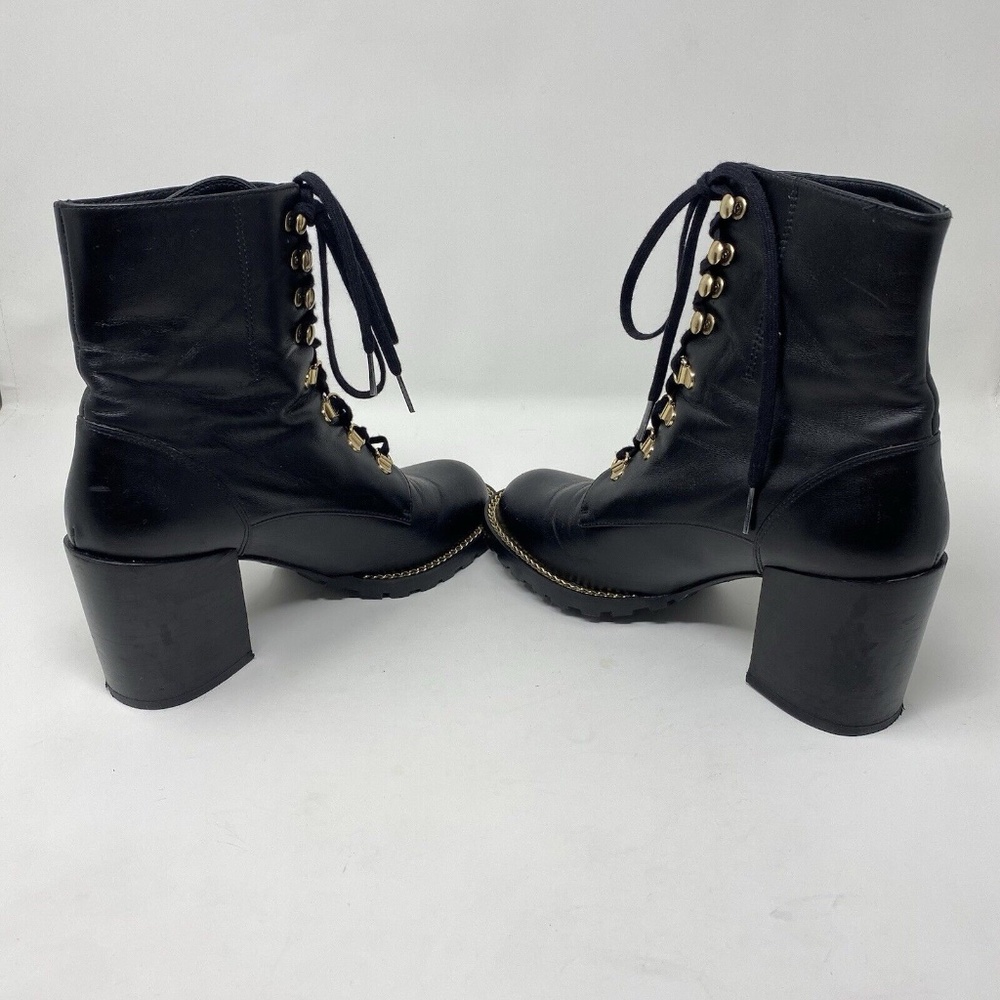 Stuart Weitzman Kolbie Chain Block Bootie Smooth … - image 8